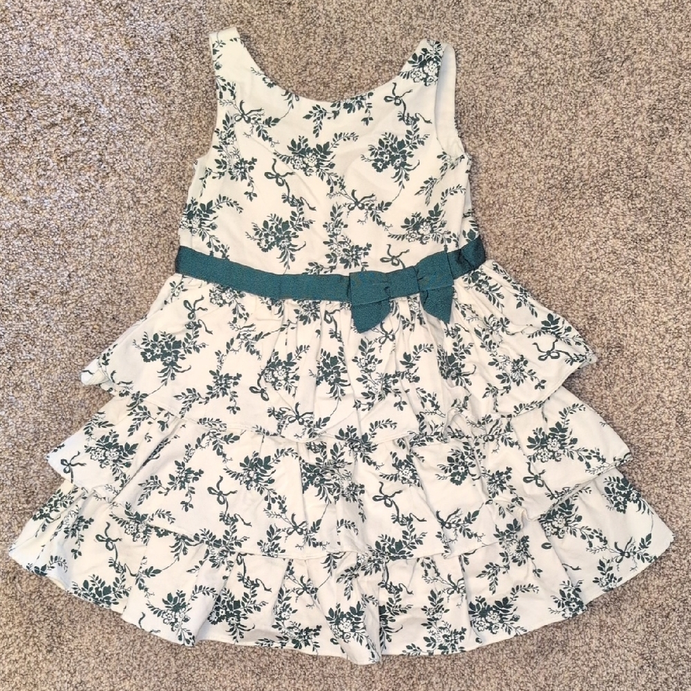 J&J cotton ruffle dress sz4